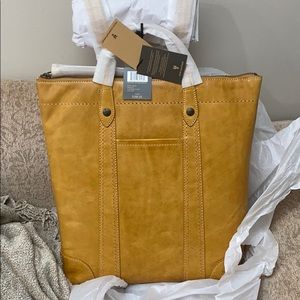 Frye Melissa zip backpack in sunflower